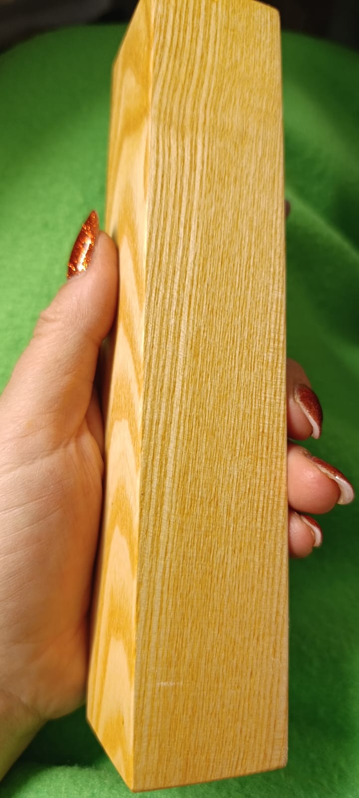 solná led lampa dřevo dub himalajská sůl